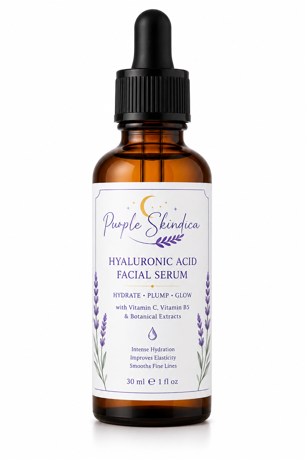 Hyaluronic Acid Serum | Hydrating Face Serum | Purple Skindica